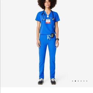 Royal Blue Fig scrub pants